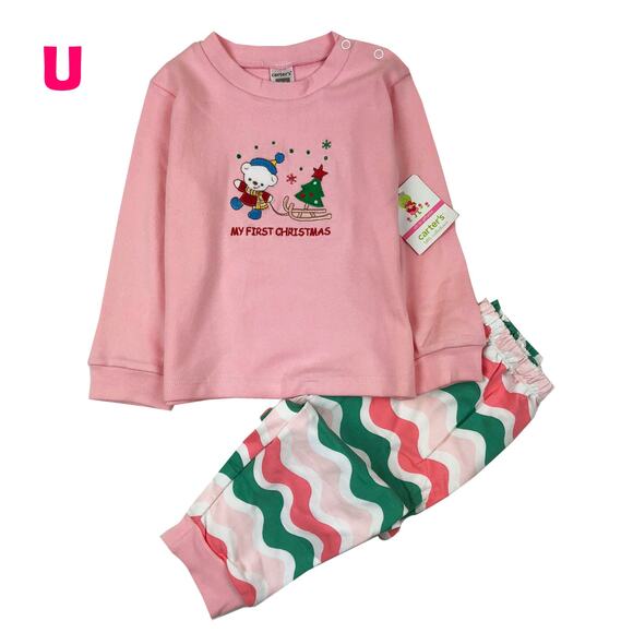 Carter’s Baby Girl Christmas Set – Cute Snowman Top Pants – Size 18 Months - Picture 1 of 1